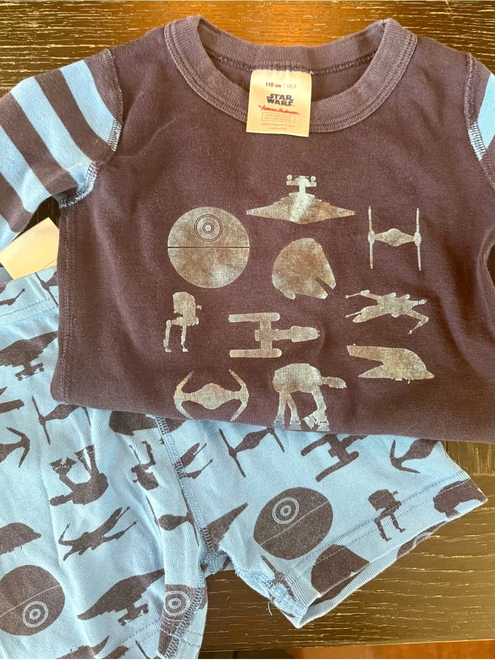 Hanna Andersson Wars Kids Two-Piece Pajama Set - youth size 5